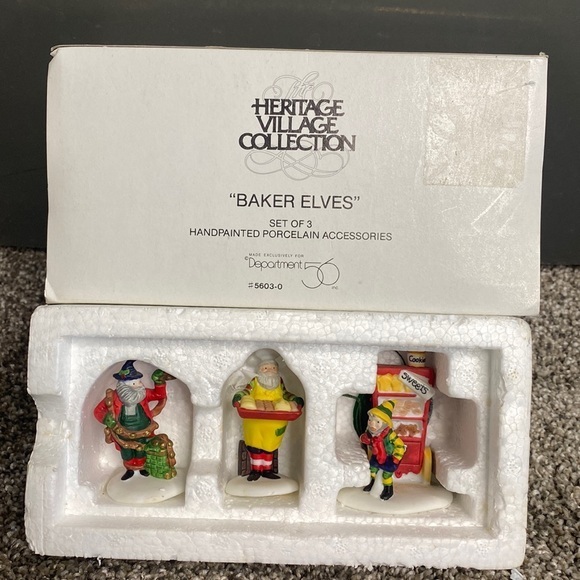 Vintage Department 56 Heritage Collection “Baker Elves” - Picture 1 of 4